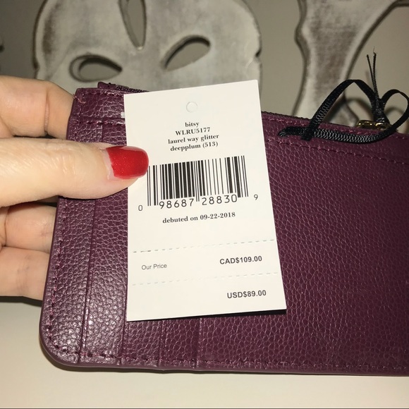 Kate Spade β οΈ Laurel Way Glitter Bitsy Coin Purse - Picture 3 of 3